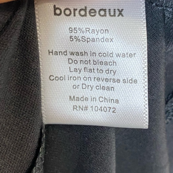 Bordeaux Limerick Color Block Maxi Dress large - Picture 5 of 5